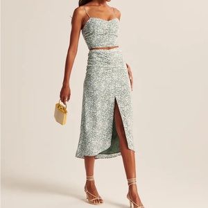 Abercrombie Matching Set - Mint Green Pattern